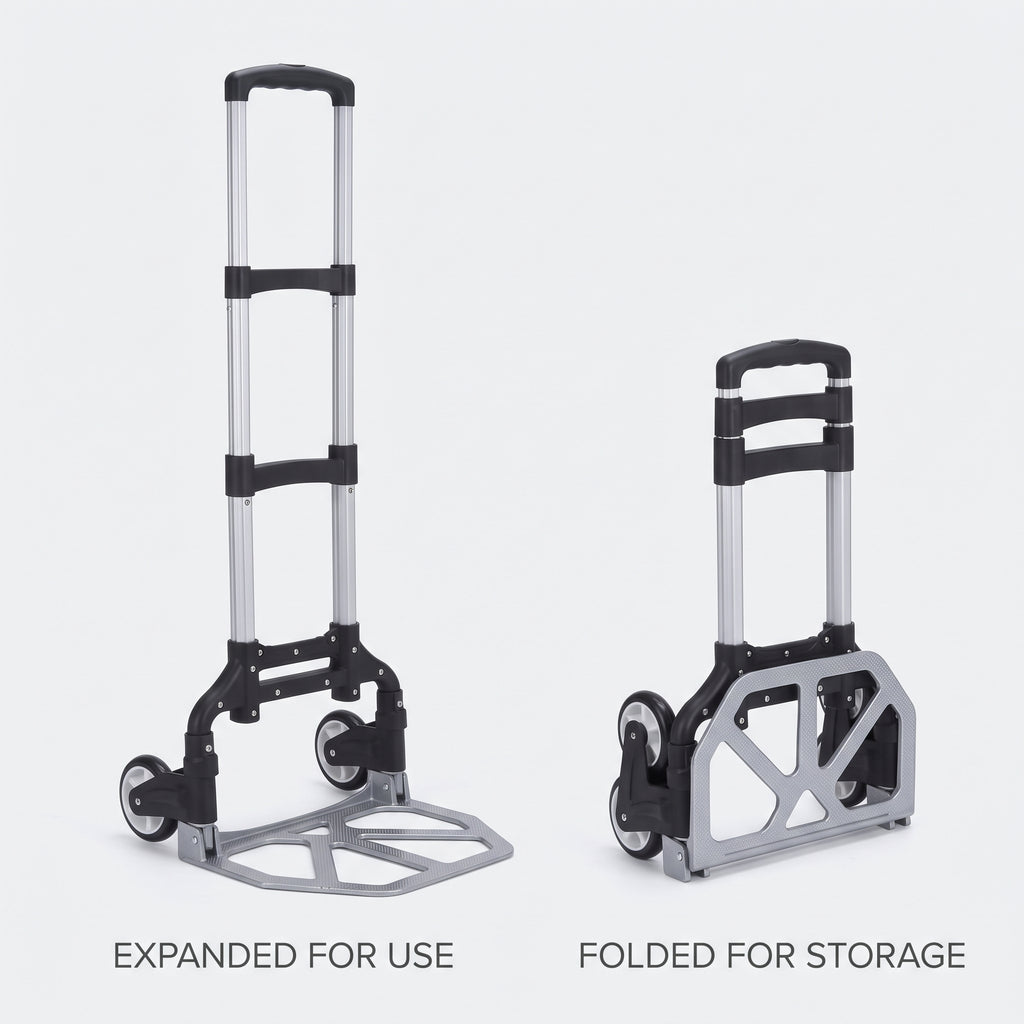 Portable Folding Hand Truck Dolly With Telescopic Handle