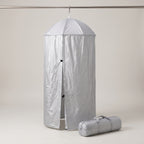 Portable Hanging Privacy Shelter With Pop-Up Umbrella Frame