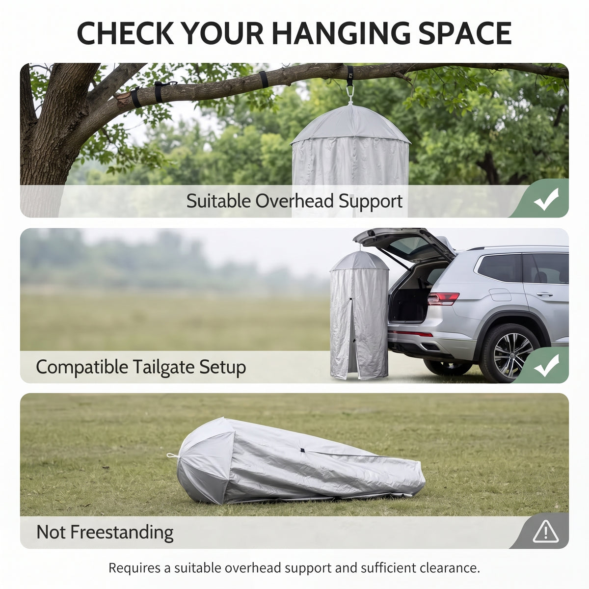Portable Hanging Privacy Shelter With Pop-Up Umbrella Frame