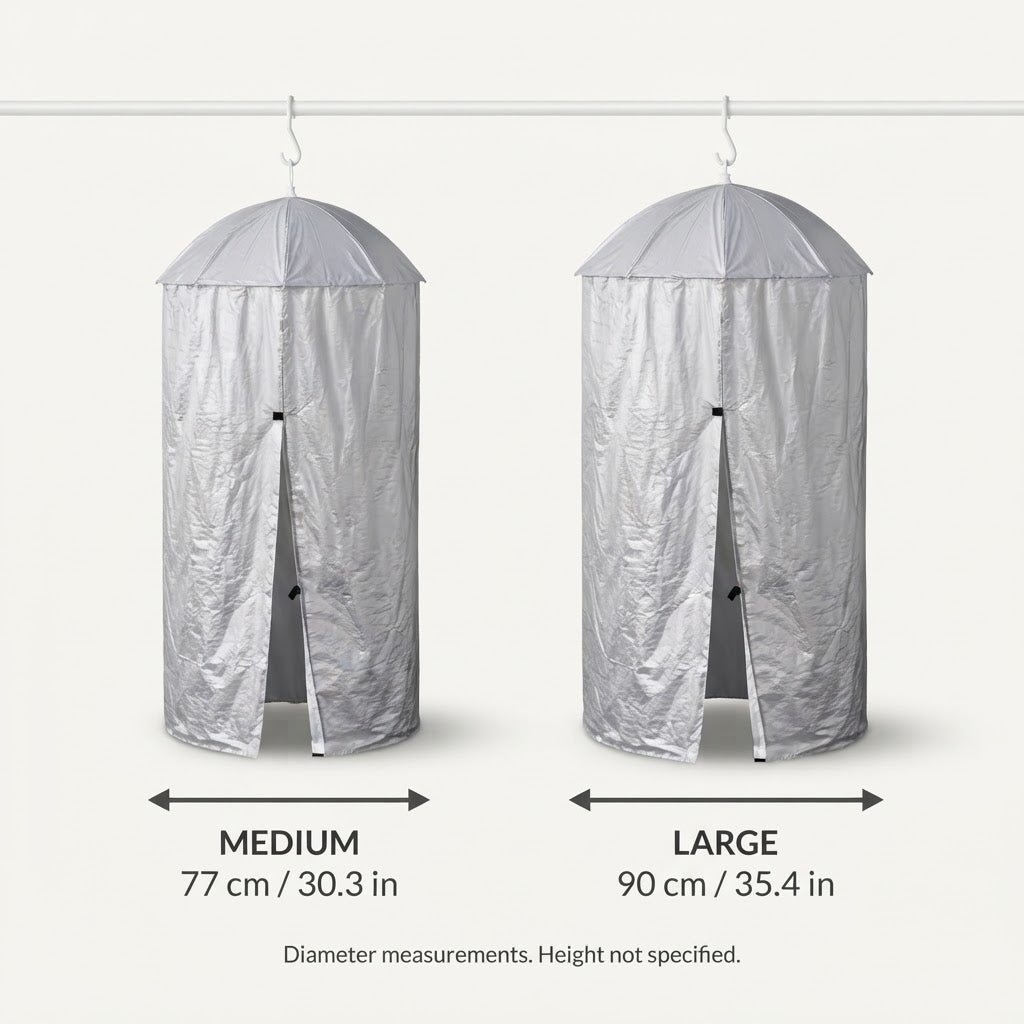 Portable Hanging Privacy Shelter With Pop-Up Umbrella Frame