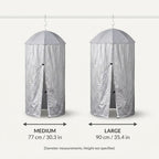Portable Hanging Privacy Shelter With Pop-Up Umbrella Frame