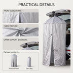 Portable Hanging Privacy Shelter With Pop-Up Umbrella Frame