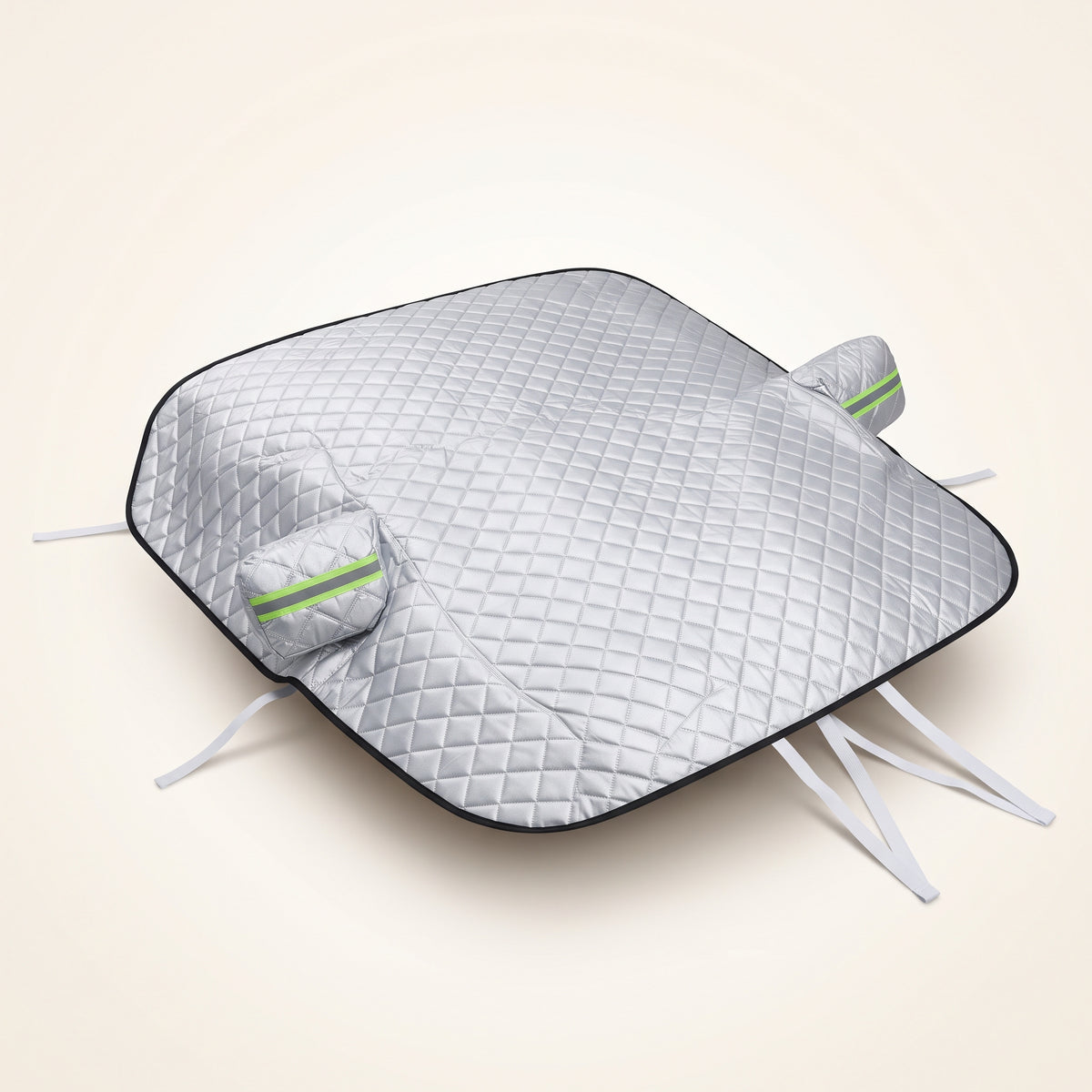 Quilted All-Season Windshield Snow & Sun Cover With Mirror Pockets