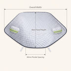 Quilted All-Season Windshield Snow & Sun Cover With Mirror Pockets