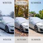Quilted All-Season Windshield Snow & Sun Cover With Mirror Pockets