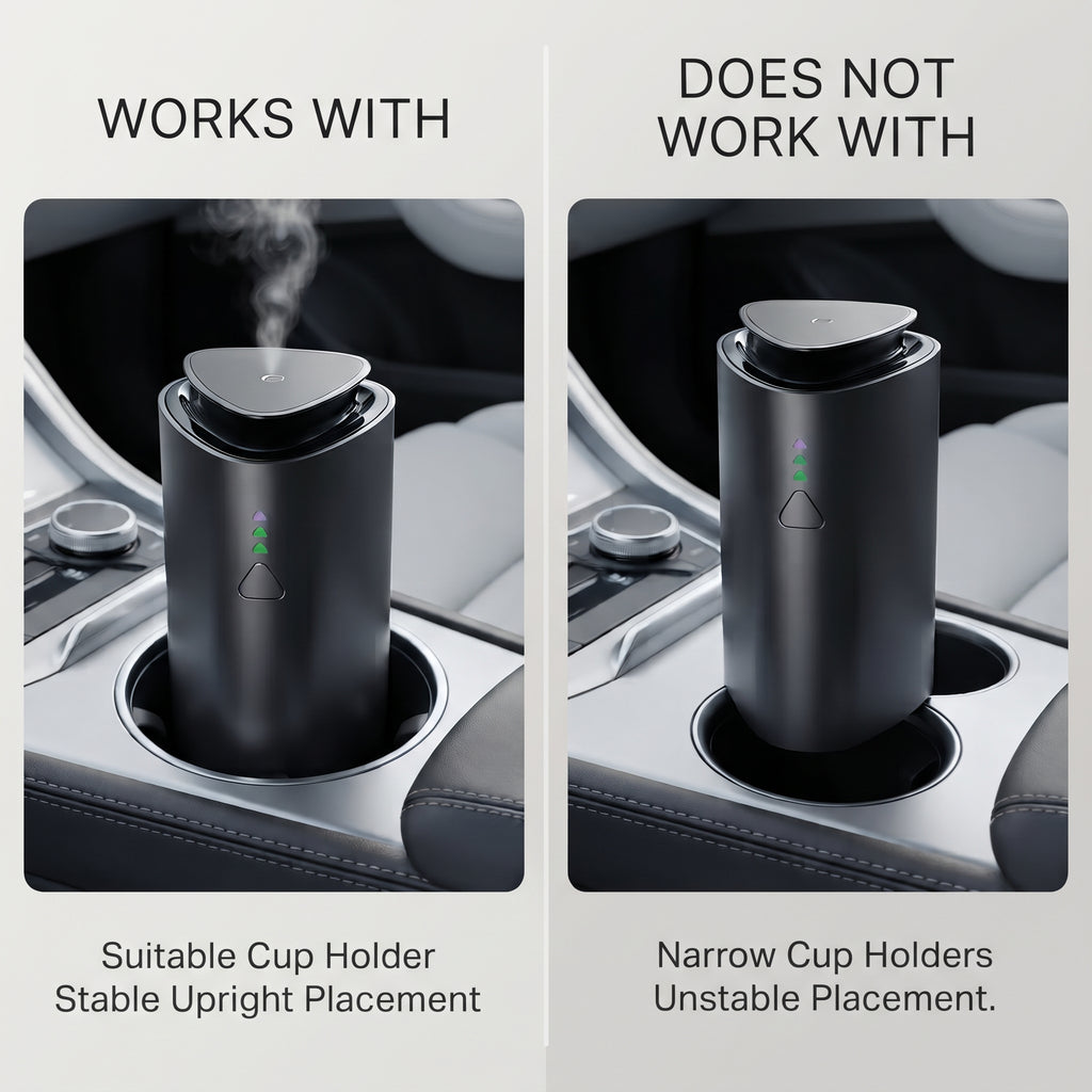 Rechargeable Car Essential Oil Diffuser With Automatic Spray Modes