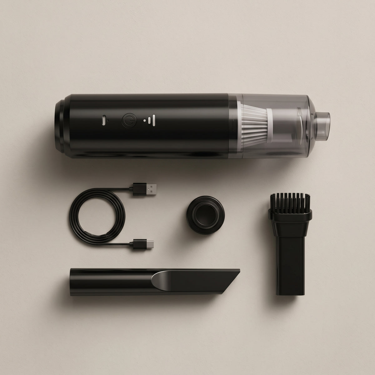 Rechargeable Handheld Car Vacuum With Multi-Nozzle Cleaning Kit