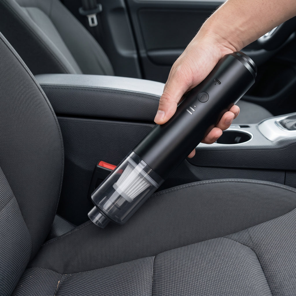 Rechargeable Handheld Car Vacuum With Multi-Nozzle Cleaning Kit