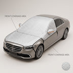 Reflective Front Windshield Snow & Sun Cover With Mirror Pockets