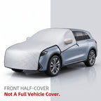 Reflective Front Windshield Snow & Sun Cover With Mirror Pockets