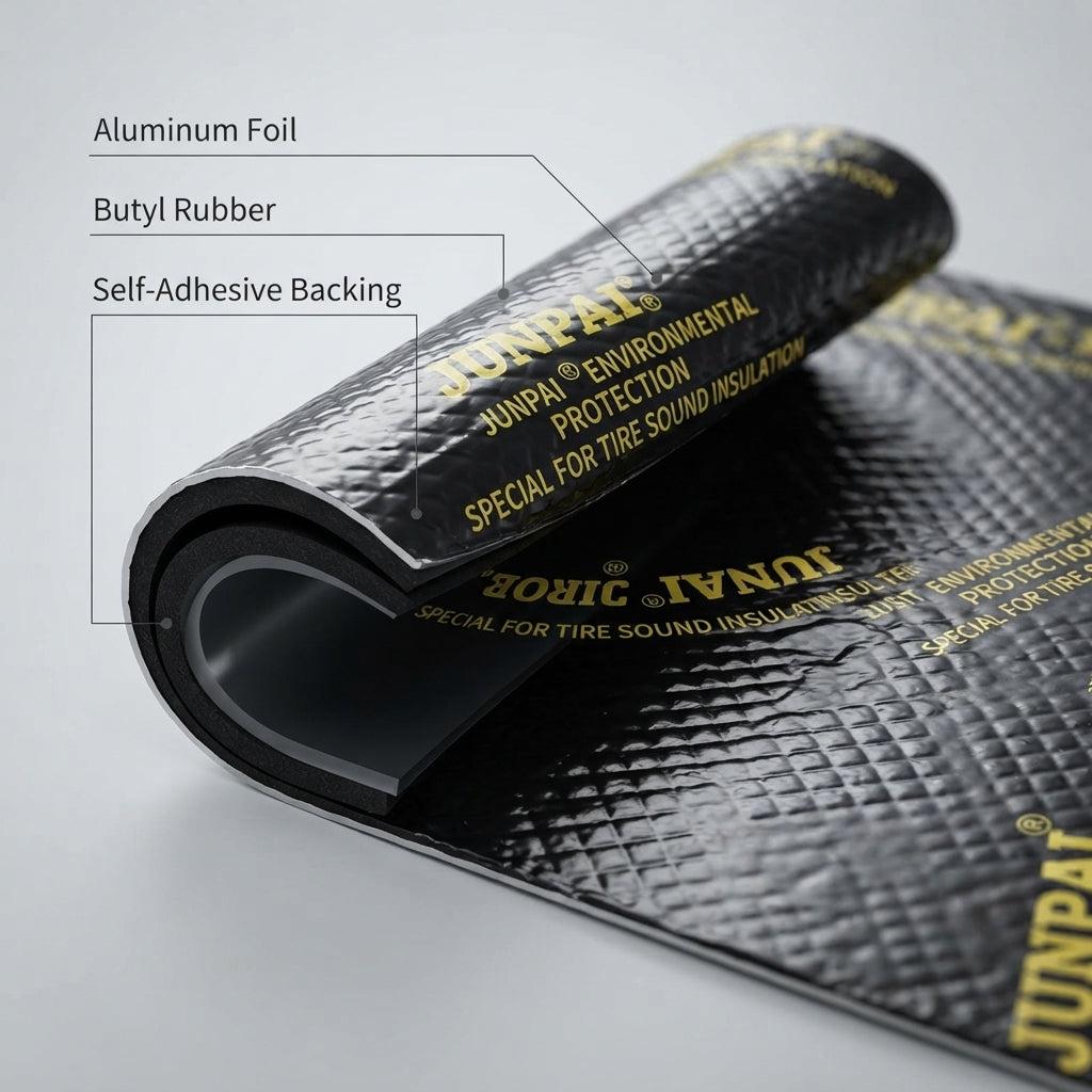 Self-Adhesive Butyl Rubber Car Sound Deadening Mat with Aluminum Foil