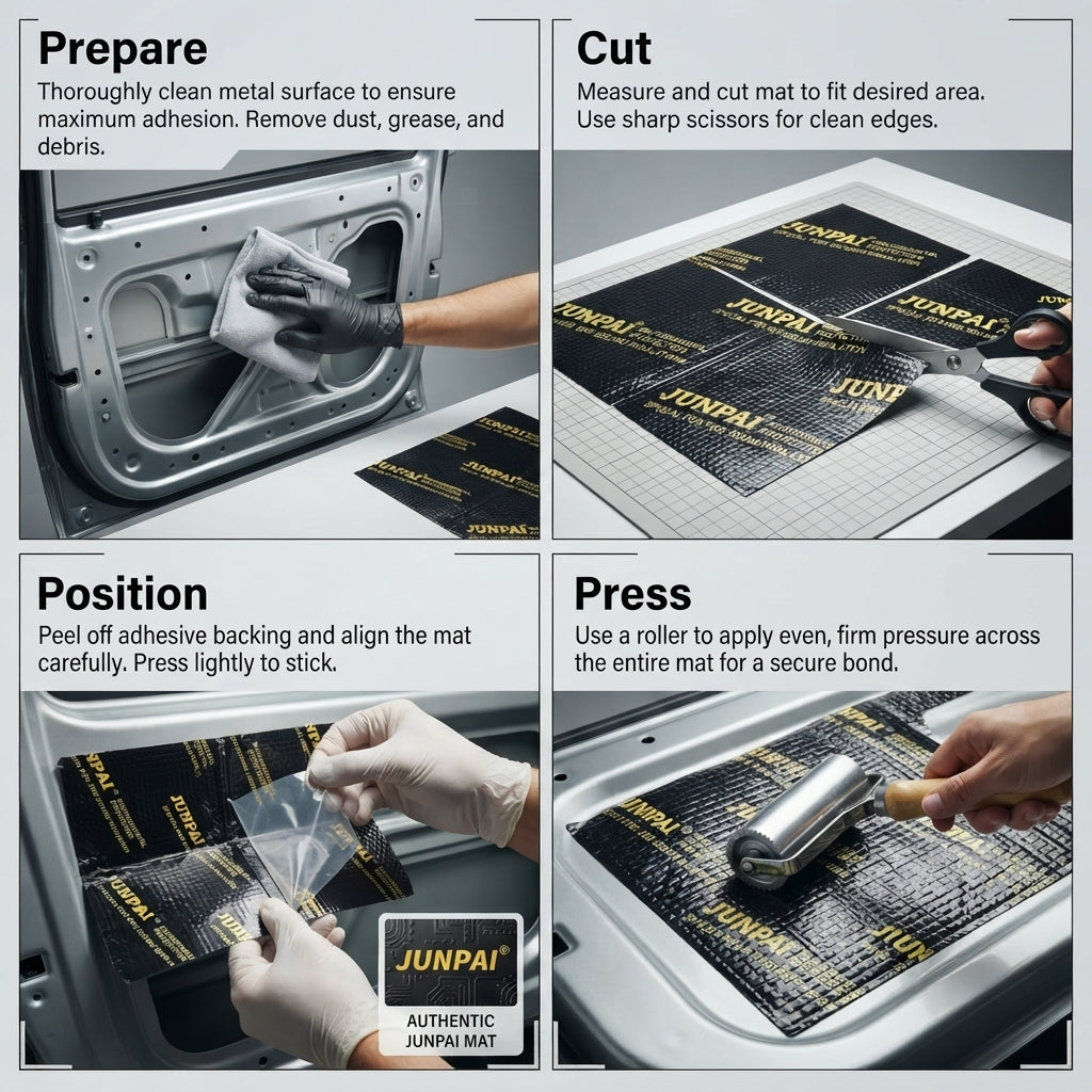 Self-Adhesive Butyl Rubber Car Sound Deadening Mat with Aluminum Foil