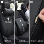 Slow-Rebound Car Neck & Lumbar Support Cushion Set