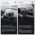 Smart Car Aroma Diffuser With Vibration Sensor & 3 Fragrance Oils