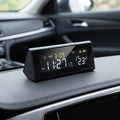 Solar Car Digital Clock With Driving Time & Temperature Display