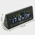 Solar Car Digital Clock With Driving Time & Temperature Display