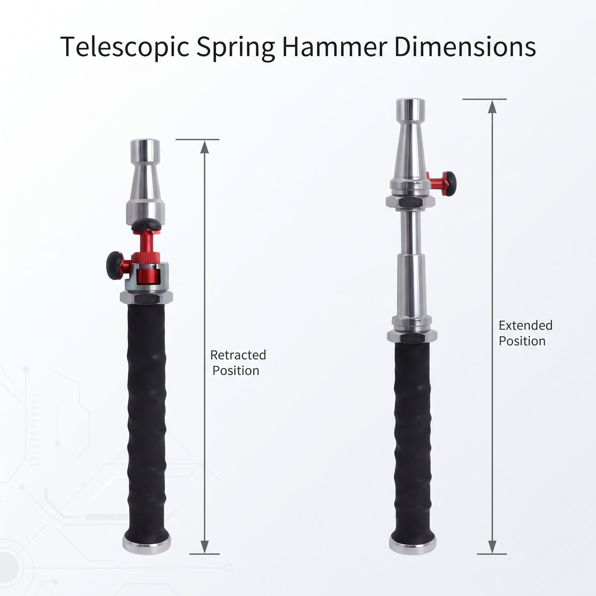 Spring-Loaded Telescopic Car Dent Pulling Hammer