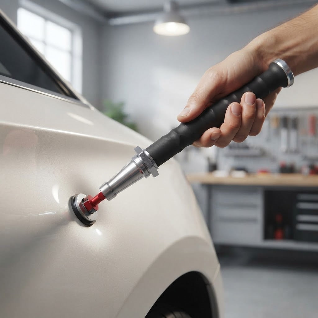 Spring-Loaded Telescopic Car Dent Pulling Hammer