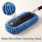 Telescopic Microfiber Car Cleaning Mop With Extendable Handle