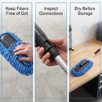 Telescopic Microfiber Car Cleaning Mop With Extendable Handle
