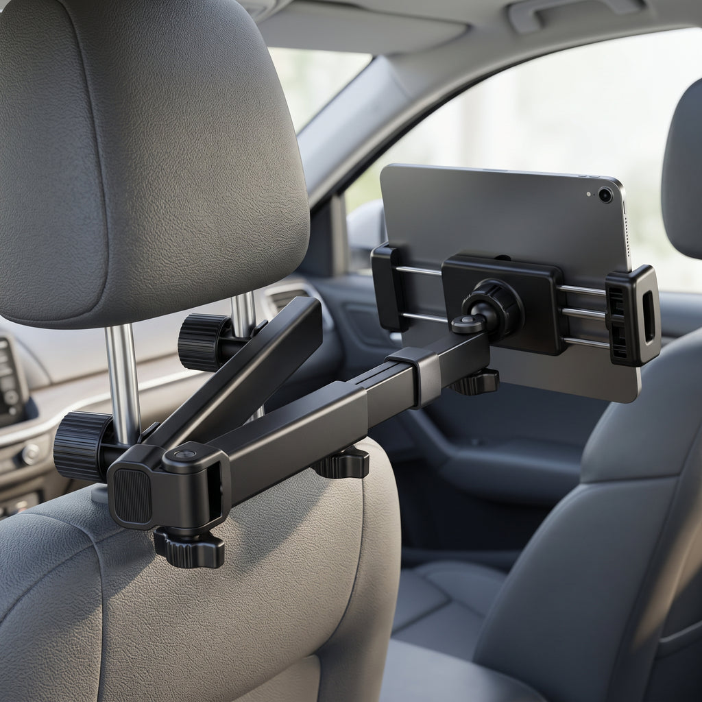 Telescopic Rear Seat Phone & Tablet Holder With 360° Rotation