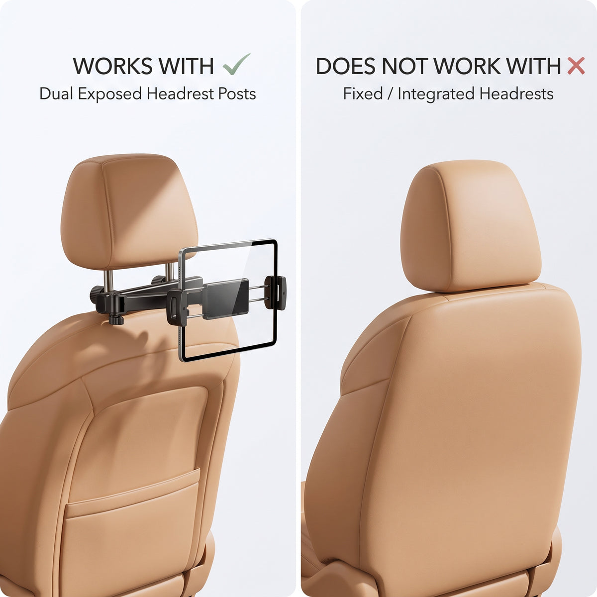 Telescopic Rear Seat Phone & Tablet Holder With 360° Rotation