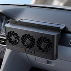 Triple-Fan Solar Car Window Exhaust Vent With Adjustable Speed